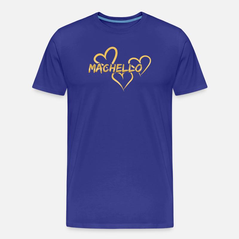 Machello - Männer Premium Bio T-Shirt - Königsblau