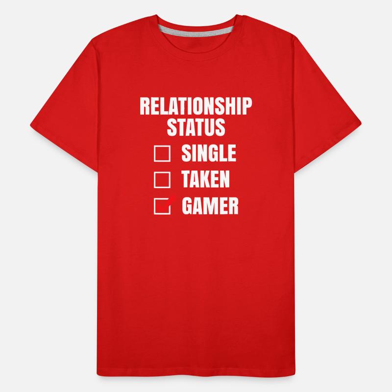 Relationship Status: Gamer Men's Premium Organic T-Shirt