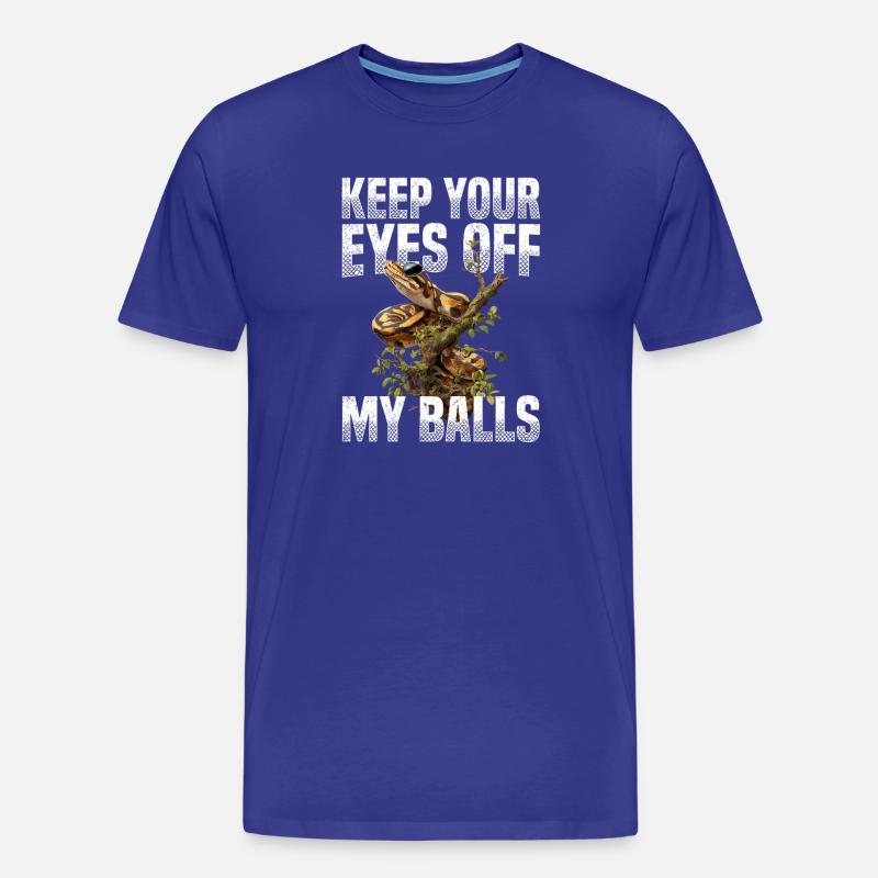 Königspython Schlangen Liebhaber Terrarium Python - Männer Premium Bio T-Shirt - Königsblau