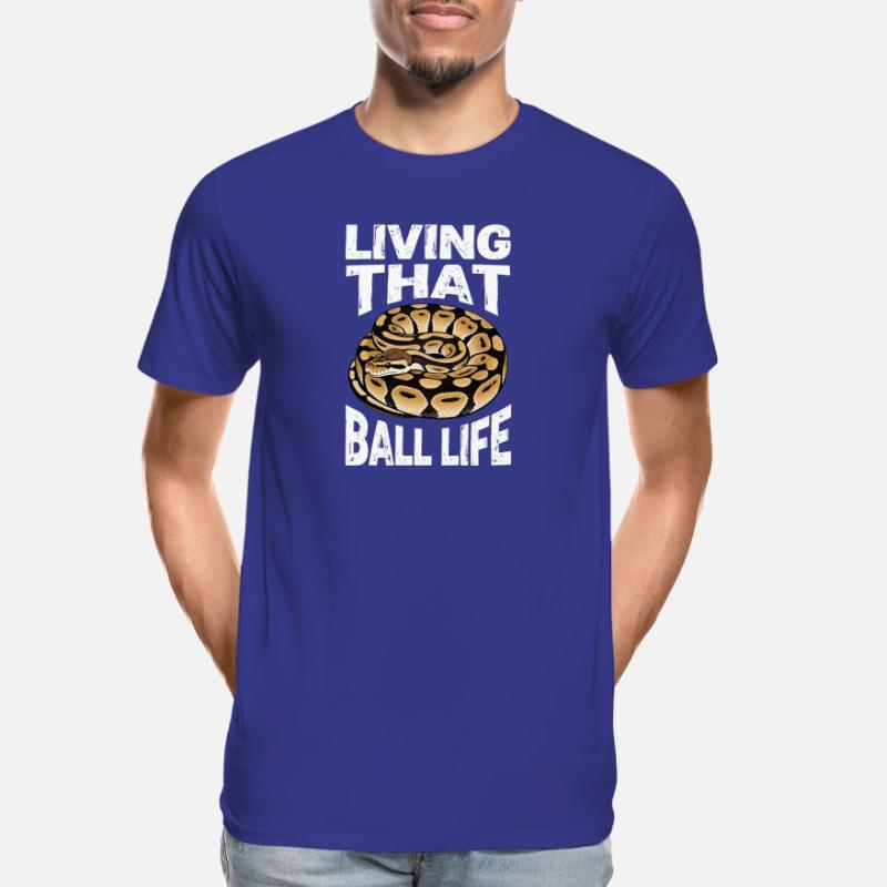 Königspython Schlangen Liebhaber Terrarium Python Männer Premium Bio T-Shirt