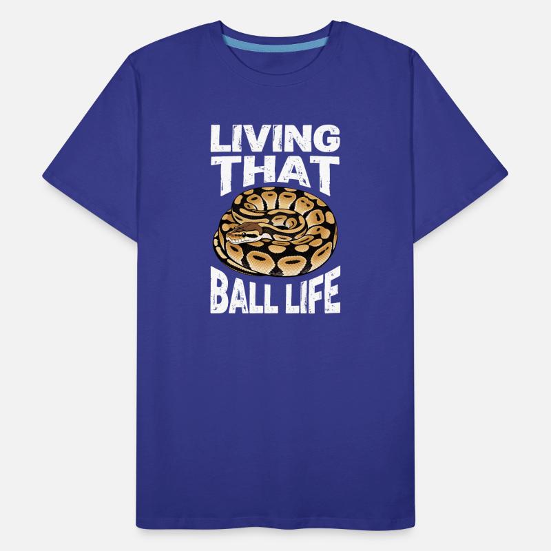Königspython Schlangen Liebhaber Terrarium Python Männer Premium Bio T-Shirt