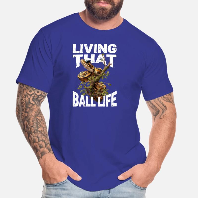 Königspython Schlangen Liebhaber Terrarium Python Männer Premium Bio T-Shirt