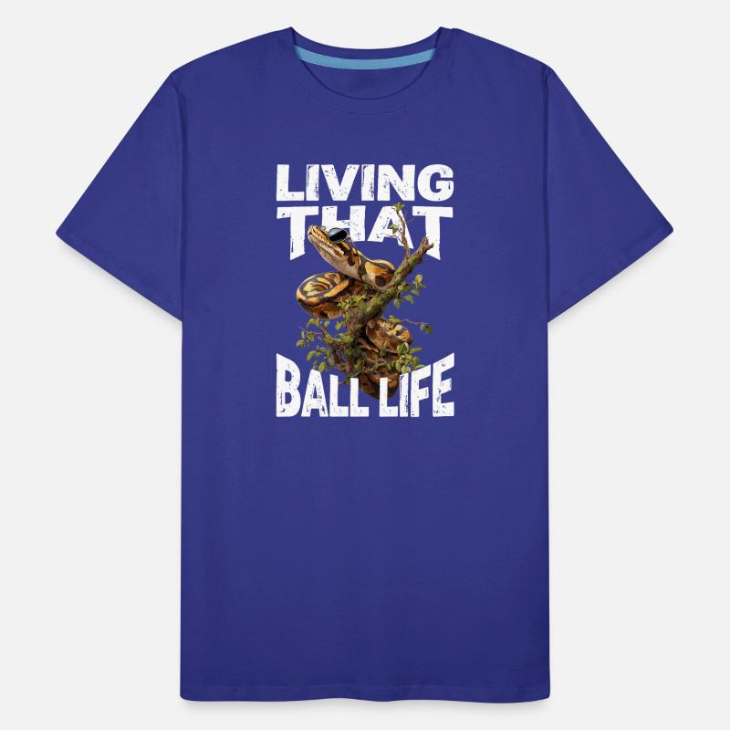 Königspython Schlangen Liebhaber Terrarium Python Männer Premium Bio T-Shirt