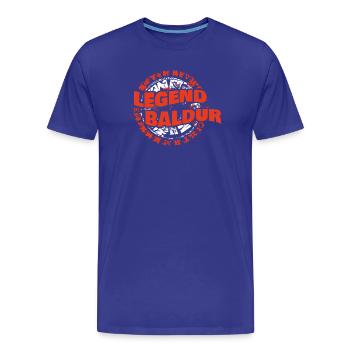 Prénom Baldur - T-shirt bio Premium Homme - bleu roi - Devant - Damien (186cm)