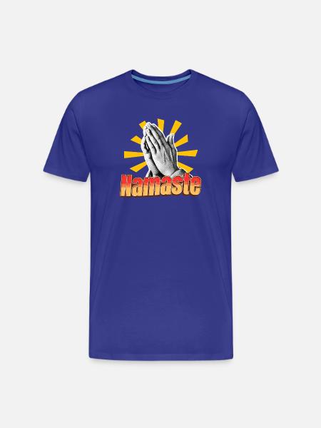 Namasté - Message spirituel - T-shirt bio Premium Homme - bleu roi