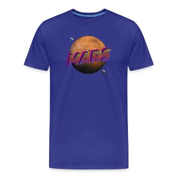 Mars - Outer Space Series - Men's Premium Organic T-Shirt - royal blue - Front - Damien (186cm)
