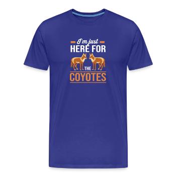 Coyote chasseur - T-shirt bio Premium Homme - bleu roi - Devant - Damien (186cm)