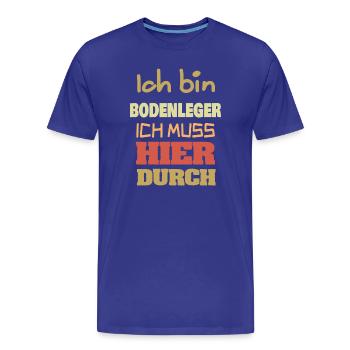 Job Bodenleger - Männer Premium Bio T-Shirt - Königsblau - Vorne - Damien (186cm)