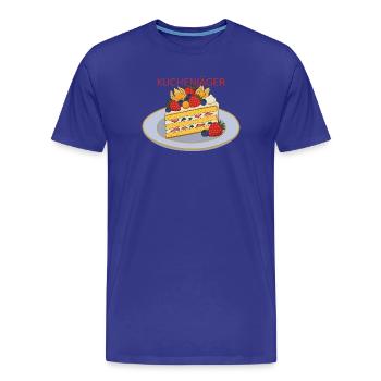 Kuchenjäger Obstkuchen Slice - Männer Premium Bio T-Shirt - Königsblau - Vorne - Damien (186cm)