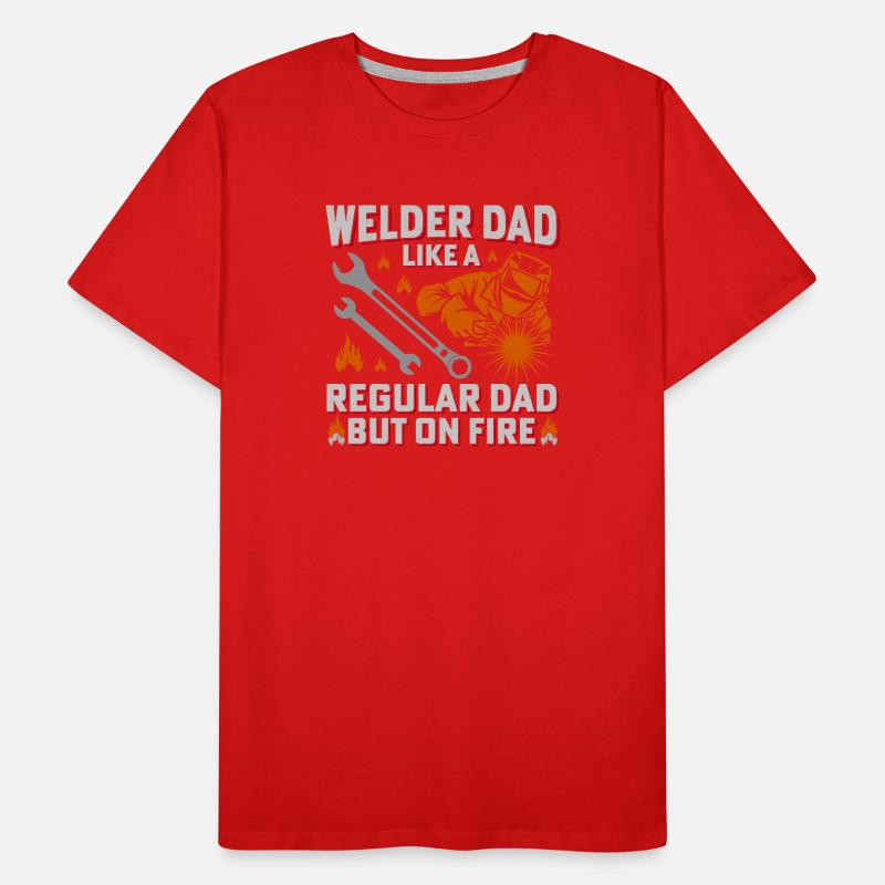 Conception de puissance de feu du Père Soudeur T-shirt bio Premium Homme