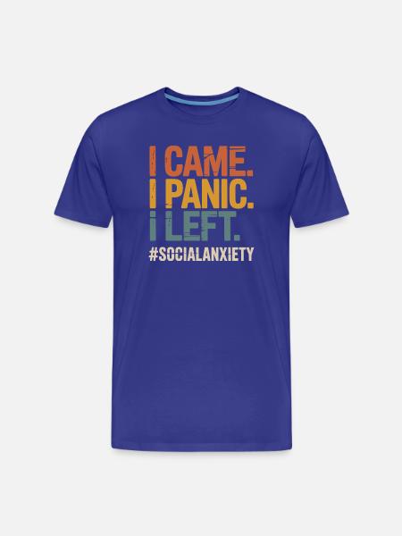 Introverted Problem Funny Social Freak - Men's Premium Organic T-Shirt - royal blue