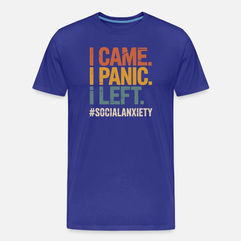 Introvertiertes Problem Lustiger Sozialfreak - Männer Premium Bio T-Shirt - Königsblau