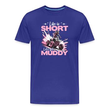 Quad ATV Femme Fille Quad Quad - T-shirt bio Premium Homme - bleu roi - Devant - Damien (186cm)
