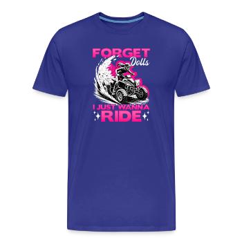 Quad ATV Femme Fille Quad Quad - T-shirt bio Premium Homme - bleu roi - Devant - Damien (186cm)