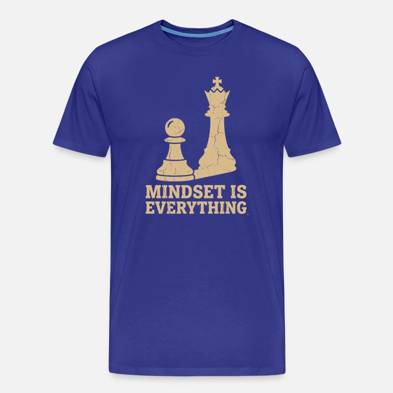 Mindset Is Everything – Chess Strategy Design - Männer Premium Bio T-Shirt - Königsblau