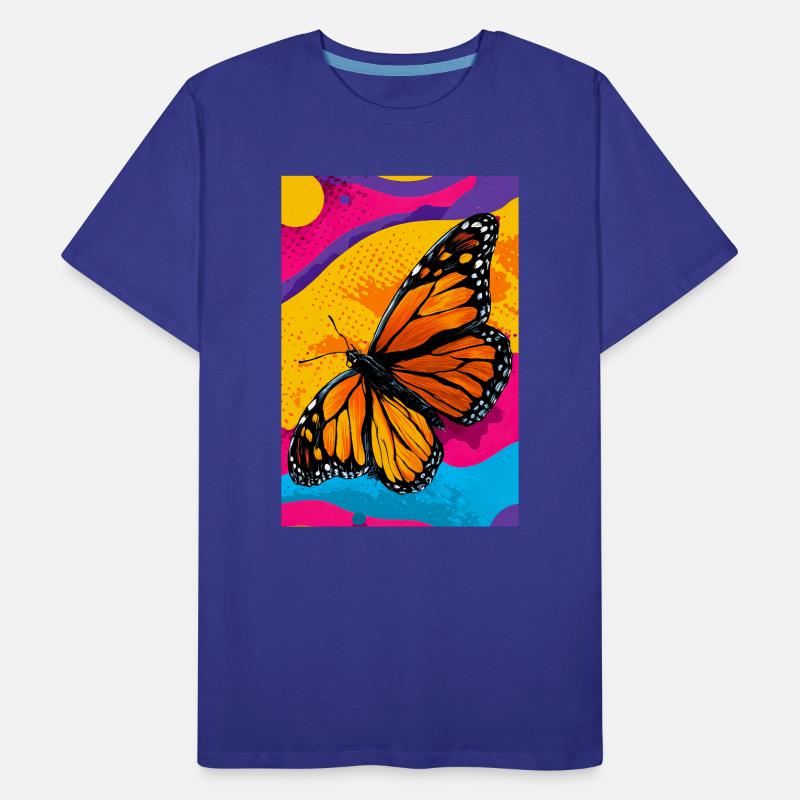 Schmetterling Männer Premium Bio T-Shirt