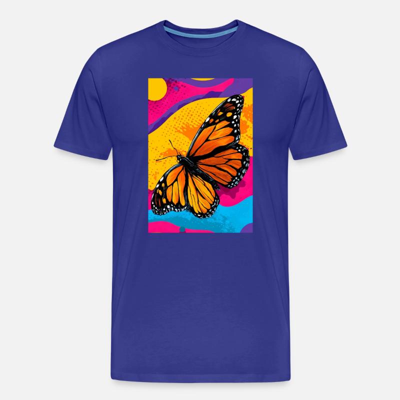 Schmetterling - Männer Premium Bio T-Shirt - Königsblau