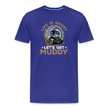 Quad ATV Garçons Hommes Quad Wheeler - T-shirt bio Premium Homme - bleu roi - Devant - Damien (186cm)