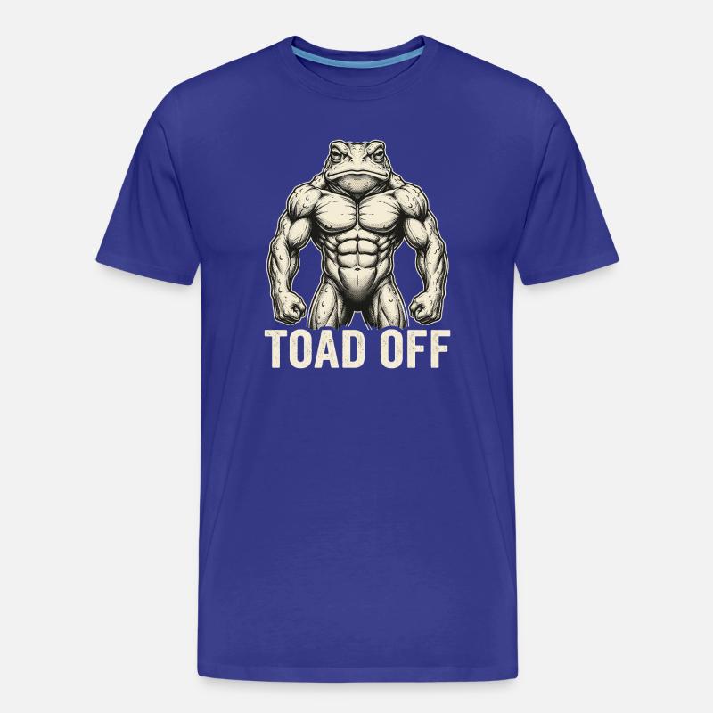 Toad Off Internet Meme Frog - Men's Premium Organic T-Shirt - royal blue