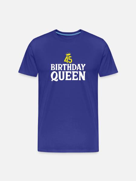 45 anniversaire Cadeaux - T-shirt bio Premium Homme - bleu roi
