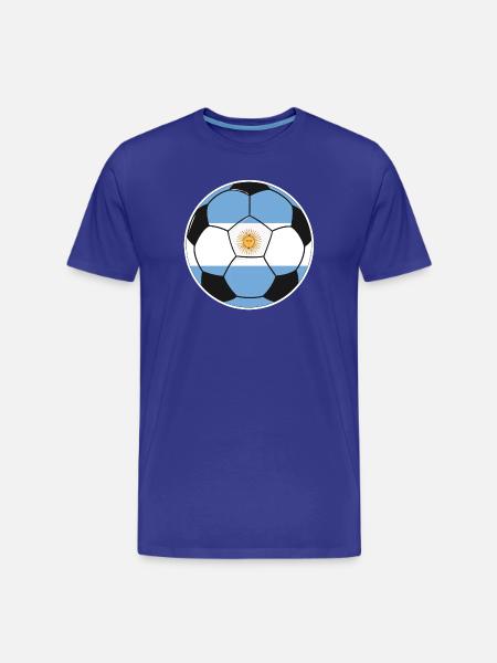 Fußball – Team Argentinien - Männer Premium Bio T-Shirt - Königsblau