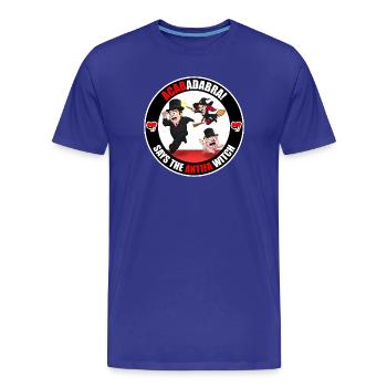 The Antifa Witch - Rich - T-shirt bio Premium Homme - bleu roi - Devant - Damien (186cm)