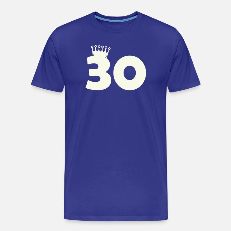 30_krone - Männer Premium Bio T-Shirt - Königsblau