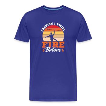 Danseuse de l’école de danse Vortex Dance - T-shirt bio Premium Homme - bleu roi - Devant - Damien (186cm)
