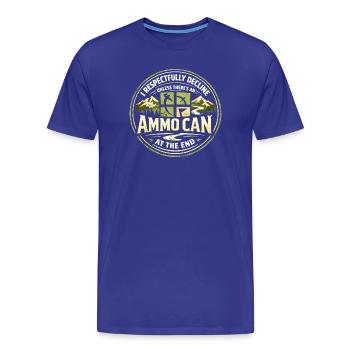 Only with cache at the destination | Geocaching Humor - Men's Premium Organic T-Shirt - royal blue - Front - Damien (186cm)