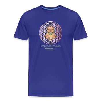 Erleuchtung loading – Funny Capybara Yoga Geschenk - Männer Premium Bio T-Shirt - Königsblau - Vorne - Damien (186cm)