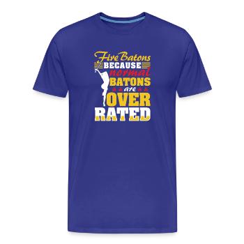 Danseuse de l’école de danse Vortex Dance - T-shirt bio Premium Homme - bleu roi - Devant - Damien (186cm)