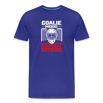 Gardien de but de hockey Cadeau de but Vie de gardien de hockey - T-shirt bio Premium Homme - bleu roi - Devant - Damien (186cm)