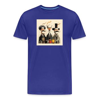 Zukunft erfinden - Männer Premium Bio T-Shirt - Königsblau - Vorne - Damien (186cm)