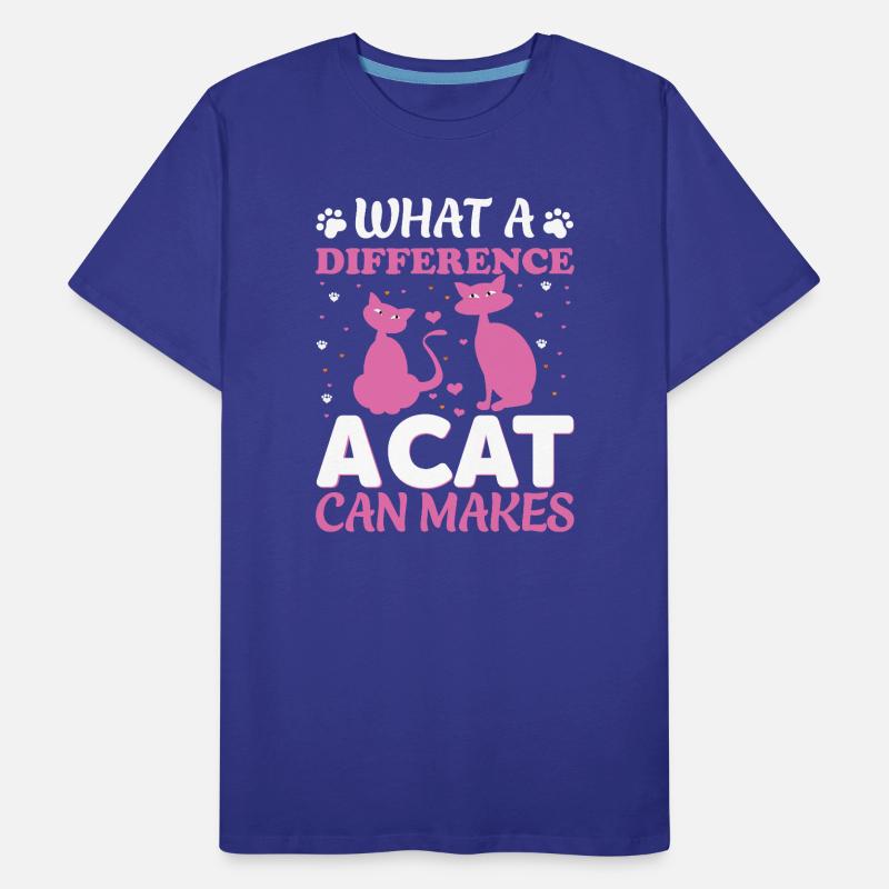 What a difference a cat could make Männer Premium Bio T-Shirt