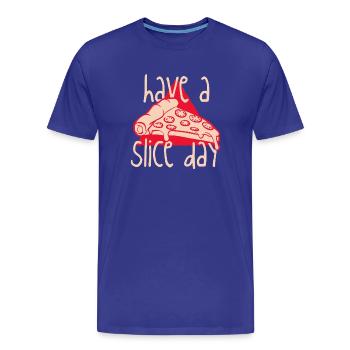 Bonne journée de tranche - T-shirt bio Premium Homme - bleu roi - Devant - Damien (186cm)