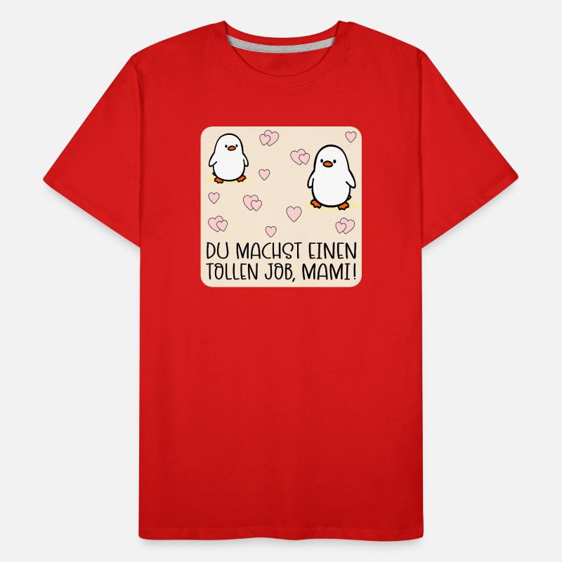 Muttertag Mama Job Kind Männer Premium Bio T-Shirt