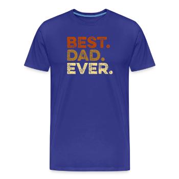 Bester Papa Jemals Vatertag lustig - Männer Premium Bio T-Shirt - Königsblau - Vorne - Damien (186cm)