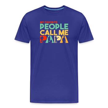 Design der Definition des Patrouillenoffiziers - Männer Premium Bio T-Shirt - Königsblau - Vorne - Damien (186cm)