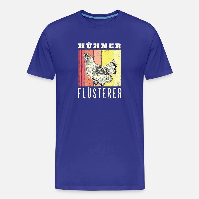 Hühner Flüsterer - Männer Premium Bio T-Shirt - Königsblau
