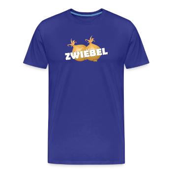 ZWIEBEL - Männer Premium Bio T-Shirt - Königsblau - Vorne - Damien (186cm)