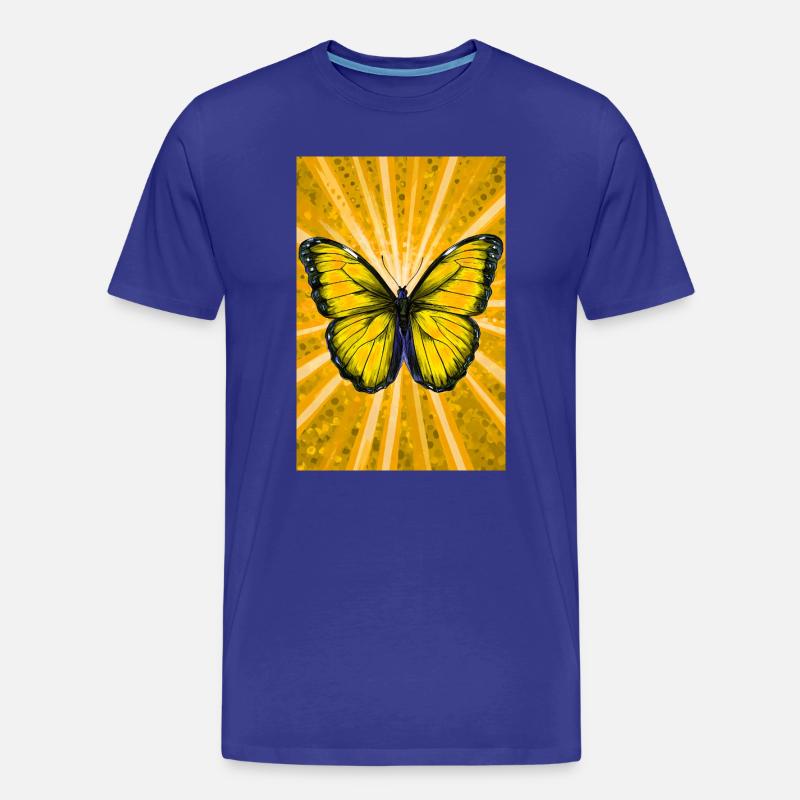 Schmetterling - Männer Premium Bio T-Shirt - Königsblau