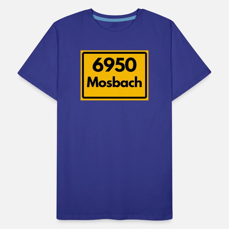 OLD POSTCODE POSTCODE RETRO 6950 MOSBACH HEIMAT BW Men's Premium Organic T-Shirt