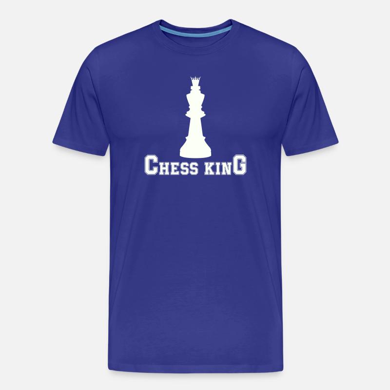 chess_king - Männer Premium Bio T-Shirt - Königsblau