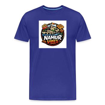 Namur Streetwear Culture Logo – Belgium Urban - Männer Premium Bio T-Shirt - Königsblau - Vorne - Damien (186cm)