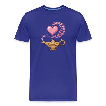  Wish Upon A Star Wunschlampe Herzmagie Liebe - Männer Premium Bio T-Shirt - Königsblau - Vorne - Damien (186cm)
