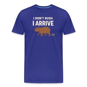 Un joli capybara anti-stress, sans stress, - T-shirt bio Premium Homme - bleu roi - Devant - Damien (186cm)