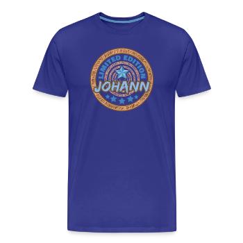 Cadeau pour Johann - T-shirt bio Premium Homme - bleu roi - Devant - Damien (186cm)
