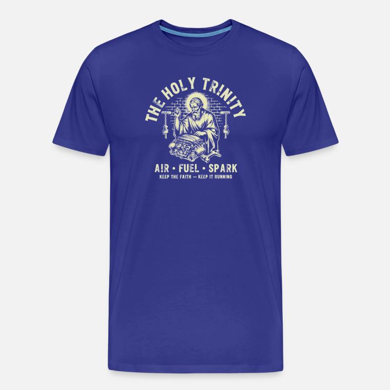 Holy Trinity Engine Spark - Männer Premium Bio T-Shirt - Königsblau