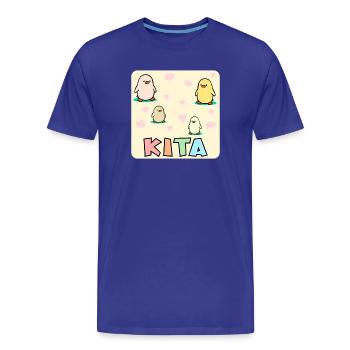 KITA KLEINKINDER KÜKEN - Männer Premium Bio T-Shirt - Königsblau - Vorne - Damien (186cm)
