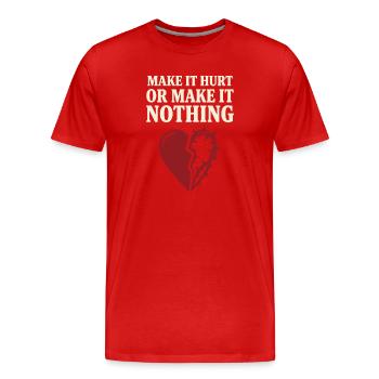 Vampirische Romantische Romantik Goth Dunkle - Männer Premium Bio T-Shirt - Rot - Vorne - Damien (186cm)